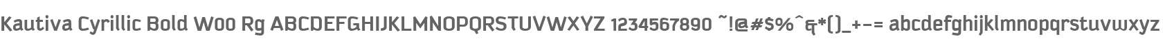 Kautiva Cyrillic Bold W00 Rg