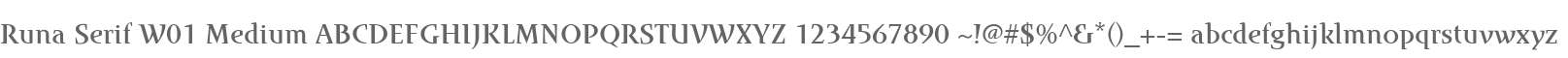 Runa Serif W01 Medium