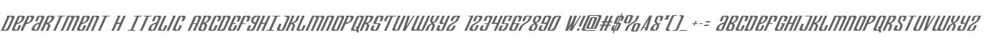 Department H Italic