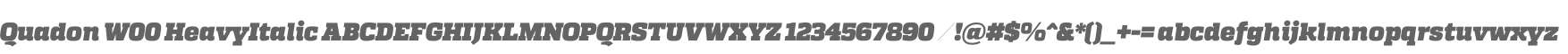 Quadon W00 HeavyItalic