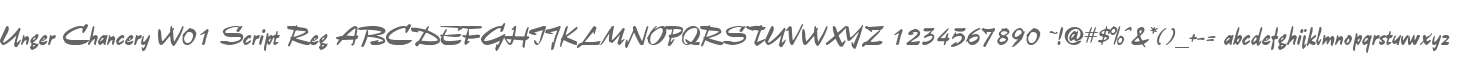 Unger Chancery W01 Script Reg