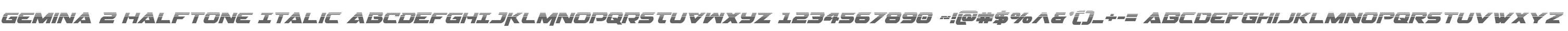 Gemina 2 Halftone Italic