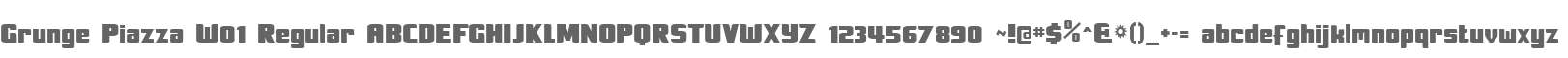 Grunge Piazza W01 Regular