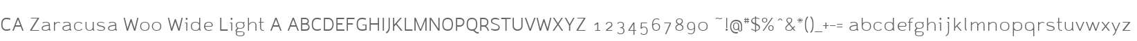 CA Zaracusa W00 Wide Light A
