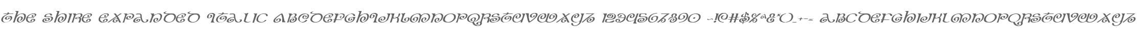 The Shire Expanded Italic