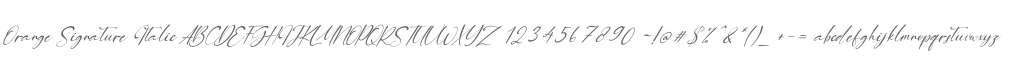 Orange Signature Italic