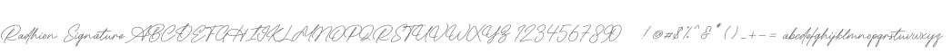 Radhion Signature