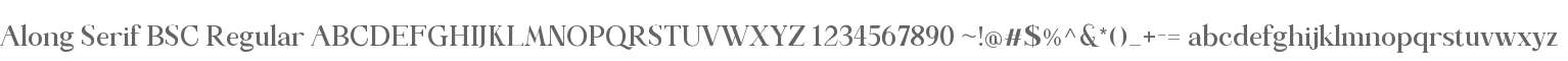 Along Serif BSC
