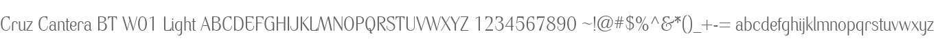 Cruz Cantera BT W01 Light