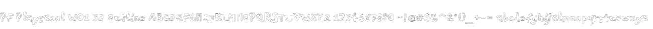PF Playskool W01 3D Outline