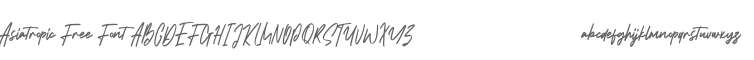 Asiatropic Free Font