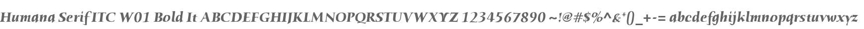 Humana Serif ITC W01 Bold It