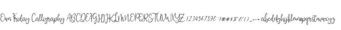 Own Friday Calligraphy