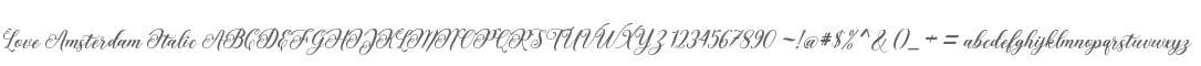 Love Amsterdam Italic