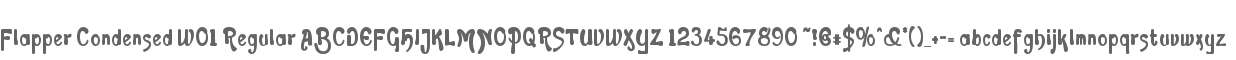 Flapper Condensed W01 Regular