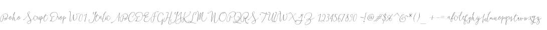 Boho Script Drop W01 Italic