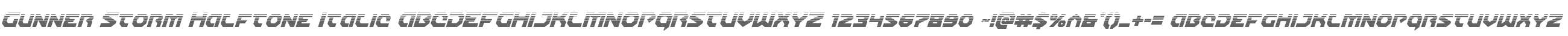 Gunner Storm Halftone Italic