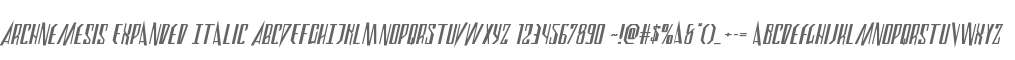 Archnemesis Expanded Italic