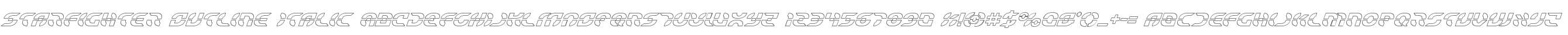 Starfighter Outline Italic