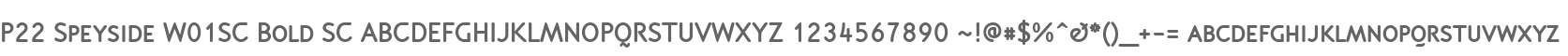 P22 Speyside W01SC Bold SC