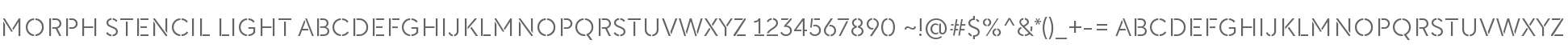 Morph Stencil Light