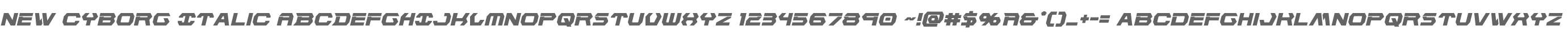 New Cyborg Italic