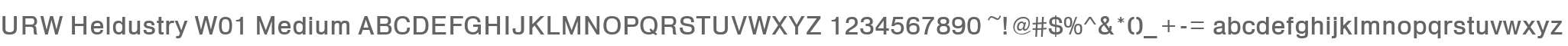 URW Heldustry W01 Medium