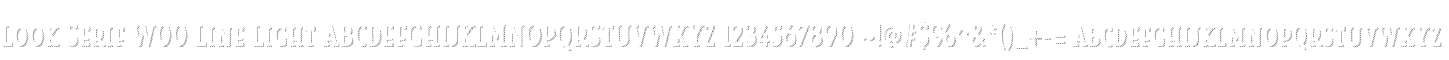 Look Serif W00 Line Light