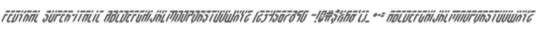 Fedyral Super-Italic