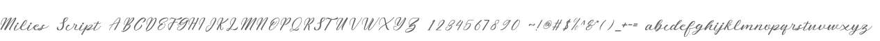 Milies Script