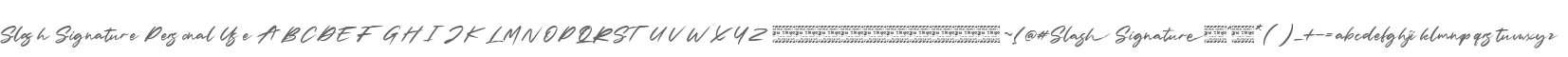 Slash Signature Personal Use