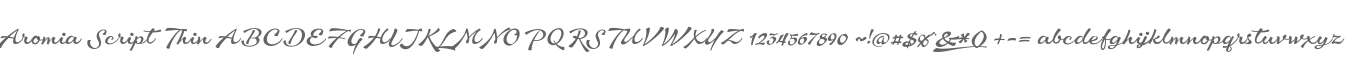 Aromia Script Thin