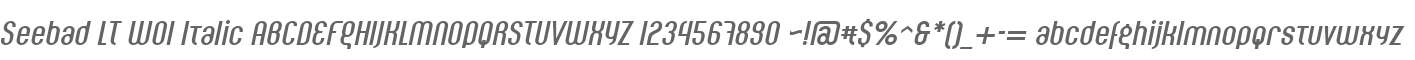 Seebad LT W01 Italic