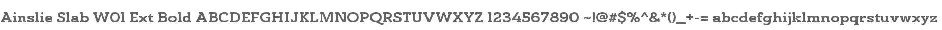 Ainslie Slab W01 Ext Bold