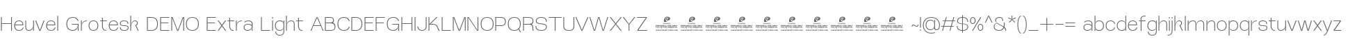 Heuvel Grotesk DEMO ExtLt