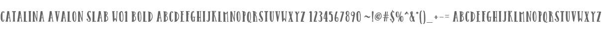 Catalina Avalon Slab W01 Bold