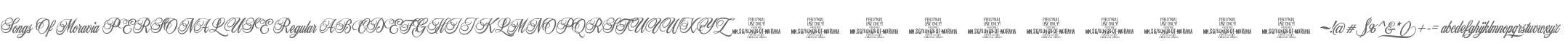 Songs Of Moravia PERSONAL USE