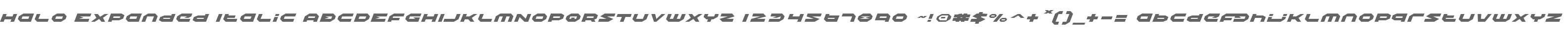 Halo Expanded Italic
