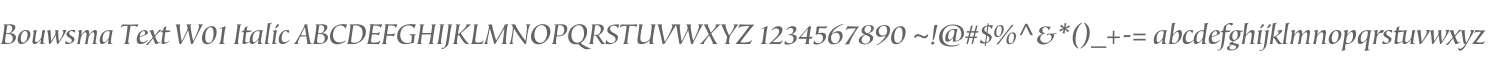 Bouwsma Text W01 Italic