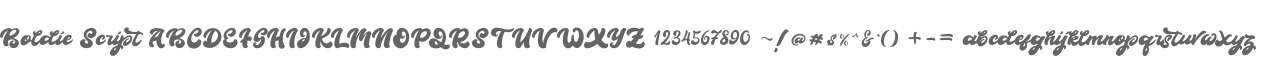 Boldie Script