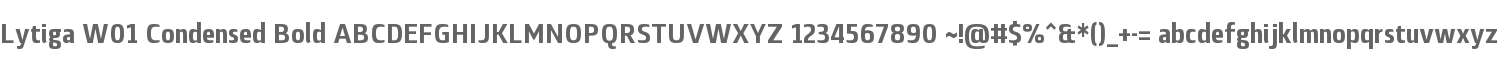 Lytiga W01 Condensed Bold