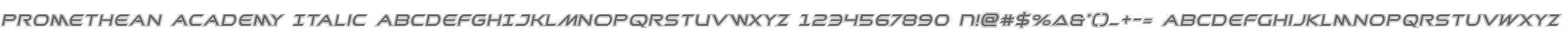 Promethean Academy Italic
