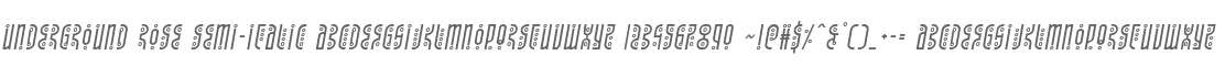 Underground Rose Semi-Italic