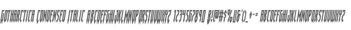Gotharctica Condensed Italic