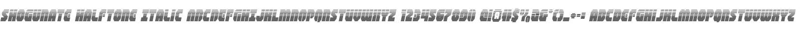 Shogunate Halftone Italic