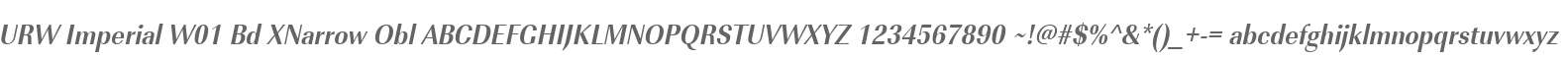 URW Imperial W01 Bd XNarrow Obl