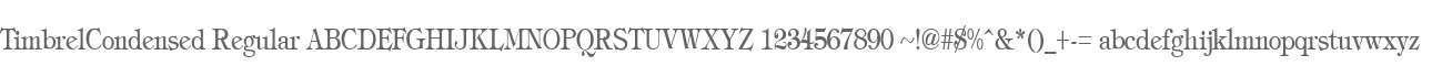 TimbrelCondensed Regular