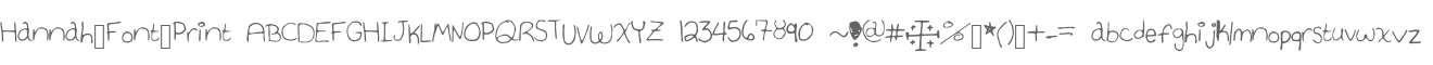 Hannah_Font_Print