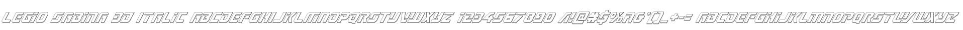 Legio Sabina 3D Italic