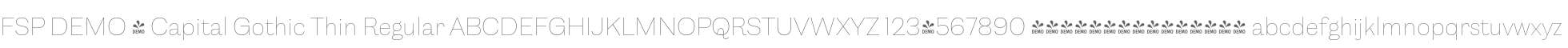 FSP DEMO - Capital Gothic Thin